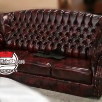 SOFA MEWAH MINIMALIS 3 SEATER BROWN