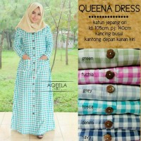 GAMIS TARTAN KATUN JEPANG IMPORT / QUEENA DRESS BY AQEELA