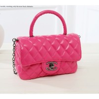 Tas Chanel Kulit Pink Rose Selempang Elegan Import Wanita Sling Bag