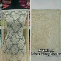 Brokat Bahan Kain Kebaya Dress Baju Muslim Gamis Couple BW Gold J10