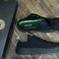 SEPATU CONVERSE TAYLOR CHUCK LOW UNISEX FULL BLACK ORIGINAL SZ 36-43