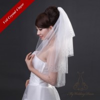 Jual Veil swarosky 4 layer kerudung slayer wedding dress gaun pengantin Murah
