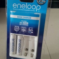 Jual Eneloop Basic Charger + 2 buah baterai panasonic eneloop size AA Murah