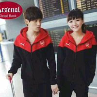 Jual JAKET COUPLE ARSENAL HITAM MERAH Murah