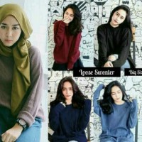 Jual sweater loose boxi bhn rajut to fit L-XXl (big size) Murah