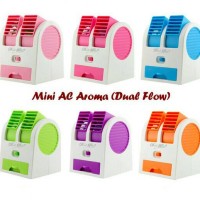 Ac Duduk Mini Portable Double Fan Perangkat Elektronik Rumah Tangga