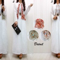 Jual Model Busana Baju Muslim Maxi Gamis Dress Pesta Batik Terbaru IYDB0786 Murah