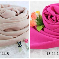 Pashmina Hijab Jilbab Kerudung Polos Warna Putih Fanta Abu Toska Peach