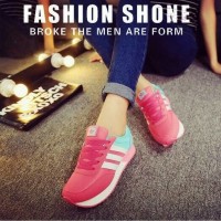 RU SEPATU OLAHRAGA ADIDAS PINK FANTA WANITA CEWEK KETS BOOTS KW KERJA