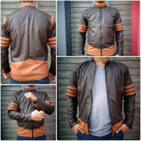 Jual Jaket Kulit Sintetis X-men Wolverine Brown Murah