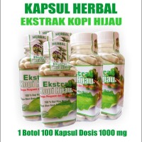 Jual Kopi Hijau Kapsul! Pelangsing Herbal Alami! Green Coffee Slimming Murah