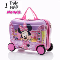 Jual Tas Troli Koper Trunki Fiber Minnie Mouse Murah