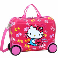 Jual Tas Troli Koper Trunki Fiber Hello Kitty Murah