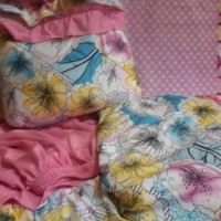 Jual mukena jumbo shabby chic spandex bunga flower renda 2 tingkat Murah
