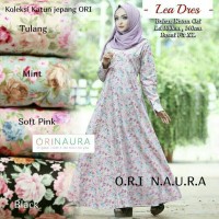 Gamis Lea Dress Ori Naura Longdress Maxi Katun Jepang