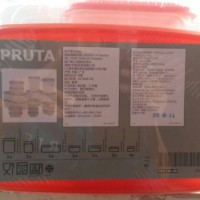 Jual Ikea Pruta Food Container Warna Orange Murah