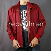 Jual Jaket Harrington Redcalmer original - Maroon tartan Murah