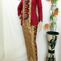 BAJU BATIK KEBAYA WANITA MODEL SIRIUS PESTA HIJAB MODERN KUTUBARU
