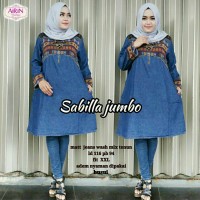Baju Atasan Wanita Muslim Blouse Sabilla Jumbo Fit to XXL