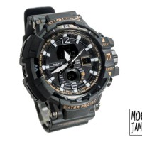 Jam Tangan Anti Air Original Digitec DG-2065T Black Gold