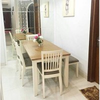 Set meja makan murah, meja makan jepara, harga meja makan, meja kayu