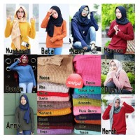 Jual Jual Baju Sweater Korea Rajut Atasan Wanita Roundhand Series Murah Murah