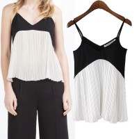 Baju Wanita HitamPutih Color Size(L)Terbaru/Model/Imut/Bermerk 40803