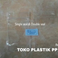 Jual Plastik Klip Kemasan Berdiri / Standing Pouch 10 x 17,6 Cm Bening Murah