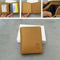 Jual Dompet Kulit Hush Puppies Coklat Muda Branded cewek cowok pria wanita Murah