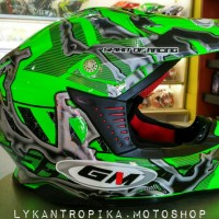 Helm GM Supercross Sticker Flourecent SPECIAL EDITION