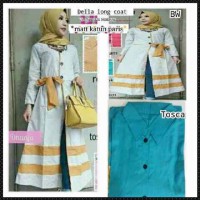 Della longcoat / dress simple / baju hijab grosiran mur Berkualitas