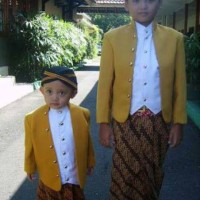 Jual Baju Adat Ewes Setelan Baju Anak Kostum Jawa plus Blangkon dan Jarik Murah