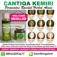 Jual Paket Penyubur Rambut Alami CANTIQA KEMIRI (Minyak Kemiri + Saripati) Murah