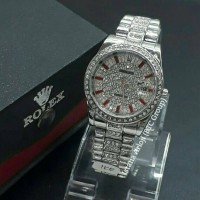 Istana Arloji//Jam Tangan Wanita Rantai Rolex Mewah Tanggal Kw Super