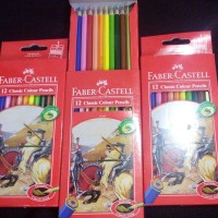 Jual pensil warna Faber castel 12 panjang colour pencils Murah