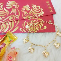 Jual Gelang bandul shio ayam gold perhiasan lapis emas aksesoris kado Murah