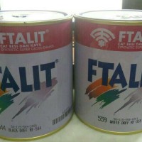 CAT MINYAK FTALIT BESI KAYU PUTIH/HITAM DOFF/CAT KANSAI 1 KG