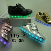 Jual Sepatu anak LED + charger ukuran 31-35 (item 115-2) Murah