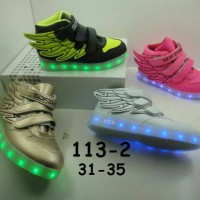Jual Sepatu anak LED + charger ukuran 31-35 (item 113-2) Murah