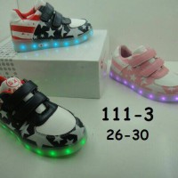 Jual Sepatu anak LED + charger ukuran 26-30 (item 111-3) Murah
