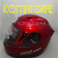 HELM KYT RC 7 RED MAROON MERAH MARUN FULL FACE
