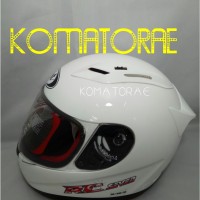 HELM KYT RC7 SOLID WHITE PUTIH FULL FACE