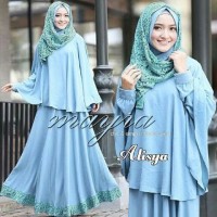 gamis alisya syari baju muslim pakaian hijab modis modern