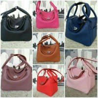 TAS HERMES LINDY MINI TOGO PLAT SILVER SUPER
