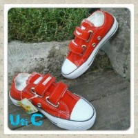 Sepatu Anak Perempuan Wanita Converse Casual Sekolah warna merah