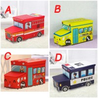 Jual Toy box bus kotak mainan bis (storage ice cream kursi lucu bunchems) Murah