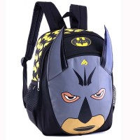 Tas Ransel Anak Sekolah SD TK Laki-Laki Backpack Cowok Hitam Batman