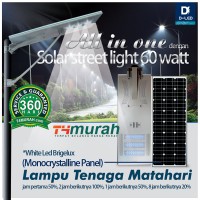 Lampu jalan /PJU 60 Watt tenaga matahari hemat energi ,solar panel