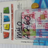 baterai batt battery batre double power vizz mito a260