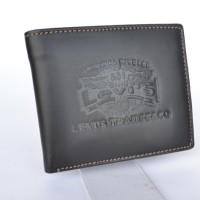 Dompet Kulit Pria Branded Levis Wing Hitam